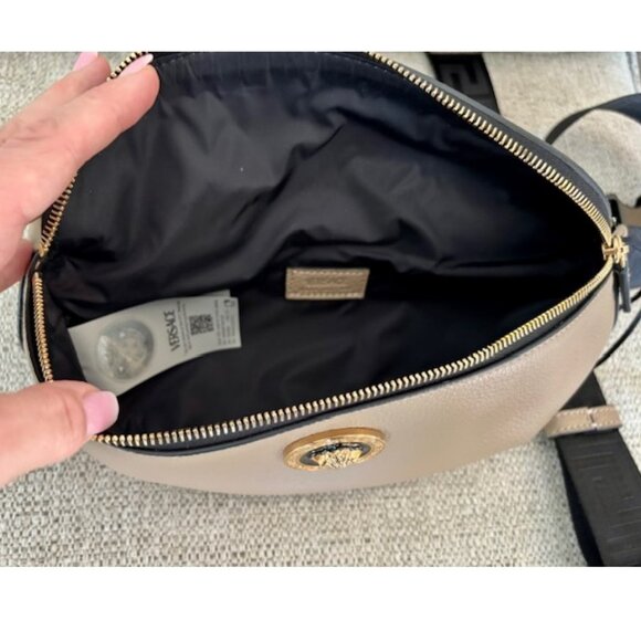 NWT, Authentic Versace Medusa Head Leather Bum Bag - Picture 8 of 12